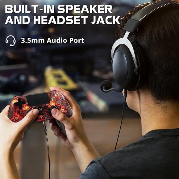 Wireless Controller for PS4, Controller Compatible with PS4/Pro/Slim,Double - Picture 6 of 10